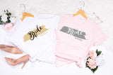 Hen Party T Shirts ~ Bridal Wedding Hen Party with brushmark design Fiancee Fiance