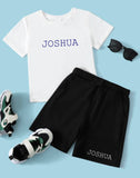 Personalised with Names in Capital Letters ~ Short Set Boys Girls ~ Various Colours