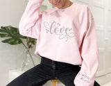 Love Grandmalife - Personalised Sweatshirt with Childrens Kids Names on the Sleeve