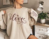 Love Grandmalife - Personalised Sweatshirt with Childrens Kids Names on the Sleeve