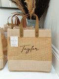 Personalised Canvas Market Shopping Travel Holiday Bag ~ with Name