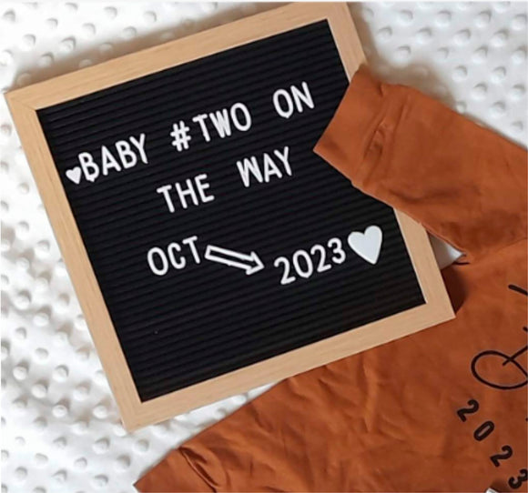 Custom Message Board ~ Birth Pregnancy Announcement ~ Baby Shower Gift ~ Home Decor ~ Baby Photo Prop ~ Baby Milestone Sign ~ Instagram Prop
