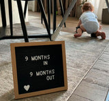 Custom Message Board ~ Birth Pregnancy Announcement ~ Baby Shower Gift ~ Home Decor ~ Baby Photo Prop ~ Baby Milestone Sign ~ Instagram Prop