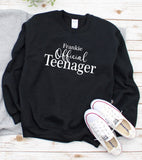 Personalised Birthday Girl ~ Official Teenager ~Hoodie & Sweatshirt Tops ~ Thirteenth 13th Birthday Top ~ Gift for Her ~ Gift for Him
