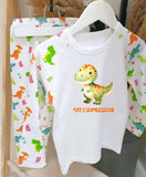 Personalised with Name Dinosaurus ~ Birthday Christmas Gift Pyjamas ~ Gift for Boy Girl ~ Custom Dinosaur Pyjamas