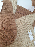 Personalised Leather Plaque Initials ~ Raffia Straw Tote Bag ~ Beach Bag ~ Holiday Bag ~ Monogram
