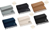 Personalised Luxury Soft Yarn Scarf with Initials ~ Custom Monogram Winter Scarf