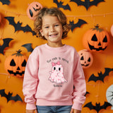 Too Cute to Spook – Personalised Kids Halloween Sweatshirt ~ Trick or Treat  ~ Gift for Boys or Girls Kids