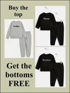 Personalised Tracksuit ~ Sweatshirt ~ Joggers ~ Girls Tracksuit ~ Boys Tracksuit ~ Buy the Top and Get the Bottoms Free ~ Special Offer