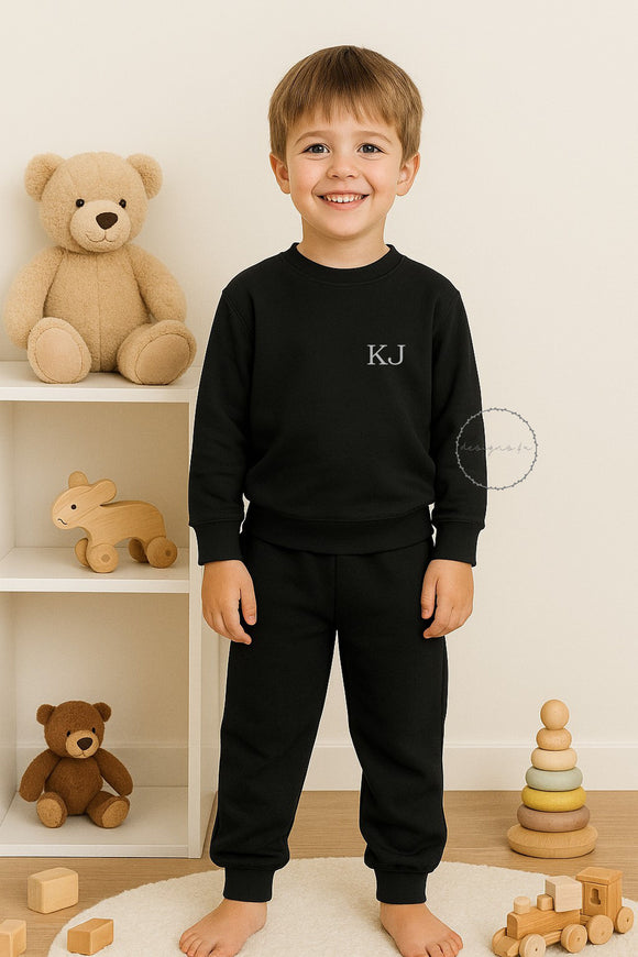 Personalised Kids Tracksuit ~ Monogram/Initials or Name Sweatshirt ~ Unisex ~ Discounted Limited Stock ~ Lounge Wear ~Clearance Sale 50% Off Automatically deducted at check out