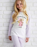 Personalised Make Up Dolly ~  Stripe Pyjamas ~ Birthday Pjs When I Wake Up I Will Be Age ~ Gold Glitter Age Number ~ Beauty Pjs ~ Sleepover