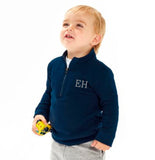Personalised 1/4 Zip Sweatshirt Baby ~ Initials ~ Monogram ~ Organic