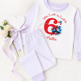 Personalised When I Wake Up I Will Be Spiderman Pyjamas with Name & Age ~ Birthday Gift Boy Girl ~ Stripe Pjs ~ Various Colours Available