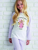 Personalised Make Up Dolly ~  Stripe Pyjamas ~ Birthday Pjs When I Wake Up I Will Be Age ~ Gold Glitter Age Number ~ Beauty Pjs ~ Sleepover