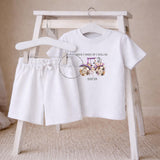 Personalised Tractor Birthday Outfit | When I Wake Up I Will Be  Short Set | Tractor Birthday T-Shirt & Shorts | Farm  Outfit Boy Girl