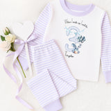 Personalised When I Wake Up I Will Be 1,2,3,4,5,6,7,8,9 Stripe Pyjamas ~ Gift for Boy Girl ~ Elephant with Balloons and Cake  ~ Birthday Pjs