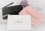 Personalised Wedding Clutch Bag Bride Bridesmaid Maid of Honour Mother of the Bride