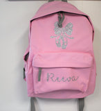 Personalised Ballerina Ballet Rucksack Backpack Bag