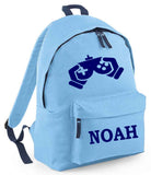 Personalised Childrens Bag School Backpack Rucksack With Matching Lunch Box ~ Gamer Gaming with name