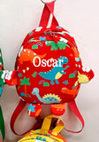 Personalised Dinosaur Mini Small Rucksack ~ With Arms and Legs ~ Gift for Toddler ~ Gift for Boy ~ Gift for Girl ~ School Bags