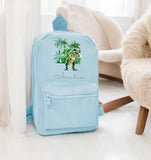 Personalised Mini Kids Childrens Rucksack Backpack School Nursery Summer Camp Holiday with Name Dinosaur ~ T Rex ~  Gift for Girl Boy