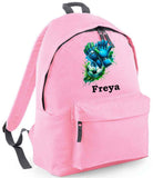 Personalised Football Rucksack with Name ~ Football Backpack ~ School Bag ~ Gift for Boy Girl ~ Holiday Bag Summer Camp ~ Goalie Gloves