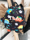 Personalised Dinosaur Mini Small Rucksack ~ With Arms and Legs ~ Gift for Toddler ~ Gift for Boy ~ Gift for Girl ~ School Bags