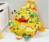 Personalised Dinosaur Mini Small Rucksack ~ With Arms and Legs ~ Gift for Toddler ~ Gift for Boy ~ Gift for Girl ~ School Bags