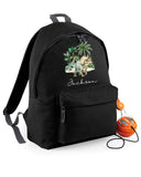Personalised Mini Kids Childrens Rucksack Backpack School Nursery Summer Camp Holiday with Name Dinosaur ~ Triceratops ~  Gift for Girl Boy