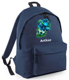Personalised Football Rucksack with Name ~ Football Backpack ~ School Bag ~ Gift for Boy Girl ~ Holiday Bag Summer Camp ~ Goalie Gloves