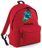 Personalised Football Rucksack with Name ~ Football Backpack ~ School Bag ~ Gift for Boy Girl ~ Holiday Bag Summer Camp ~ Goalie Gloves