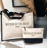 Personalised Bride Bridesmaid Maid of Honour Team Bride Squad ~ Wedding Morning Bag ~ Hen Party Do ~ Matching Washbag Pouch ~ Favours