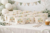 Personalised Dinosaur Party Bags | Roarsome Birthday Party Favours | Custom Name Canvas Zip Pouches | Reusable Kids Party Bags | Keepsake
