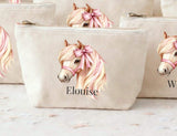 Personalised Pony Party Bags | Reusable Canvas Birthday Favour Bags | Girls Horse Party Favours | Custom Name Party Gift Bags