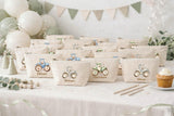 Personalised Tractor Party Bags | Farm Birthday Party Favours | Custom Name Canvas Zip Pouches | Reusable Kids Party Bags | Keepsake
