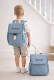 Personalised Kids Backpack and Lunch Bag Set | Custom Name Rucksack Toddler Backpack | Boys Girls Nursery & Back to School Bag | Cooler Bag