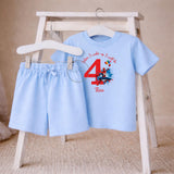 Personalised Superhero Outfit | When I Wake Up I Will Be Short Set | Birthday Boy Outfit | Personalised Spiderman Birthday Morning Outfit