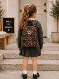 Personalised Leopard Print Kids Backpack | Custom Name School Rucksack | Nursery Backpack | Reception School Bag | Back to School Gift