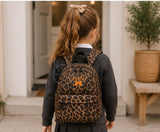 Personalised Leopard Print Kids Backpack | Custom Name School Rucksack | Nursery Backpack | Reception School Bag | Back to School Gift