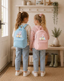 Personalised Princess Castle Backpack | Girls School Bag | Custom Name Rucksack | Nursery Reception Preschool Book Bag | Back To School Gift