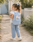 Personalised Kids Mini Rucksack with Tassel, Girls Boys Nursery Backpack, Toddler Bag, Preschool School Bag, Custom Name Backpack Unicorn