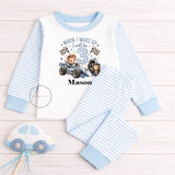 Personalised Racing Car First Birthday Outfit, When I Wake Up I Will Be 1, 2, 3, Boys Birthday Sleepsuit, Baby Vest, Bib or Sleepwear Set
