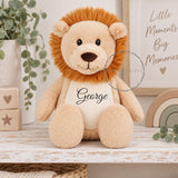 Personalised Soft Toy with Name, Baby Gift, Lion Zebra Mouse Alpaca Kangaroo, New Baby Gift, Christening Gift, Nursery Teddy Baby Shower (Copy) (Copy) (Copy) (Copy)