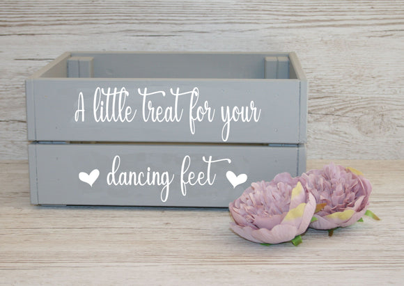 Wooden Crate ~ A little treat for your dancing feet