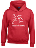 'Born To Ride - Forced To Go To School' Hoodie For Kids