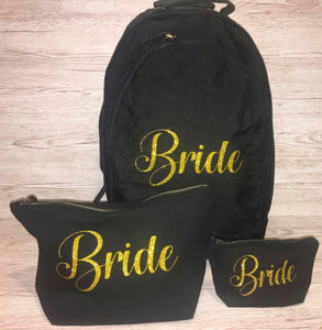 Wedding Bride Suitcase and Make Up Bags