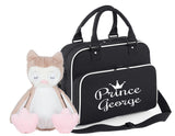 Princess or Prince with crown and name personalised bag