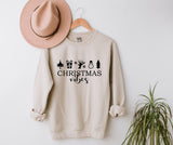 Christmas Vibes ~ Snowman etc ~ Various Colours ~ Christmas sweatshirt jumper top