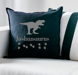 Personalised Cushion Pillow Dinosaur Dinosaurus - Birthday Christmas Gift including infill