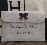 Personalised Baby Health Records Folder ~ New Born or Baby Shower Gifts